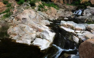 山东桃花峪风景桌面壁纸_11