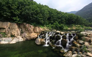 山东桃花峪风景桌面壁纸_16