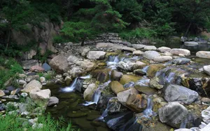 山东桃花峪风景桌面壁纸_19