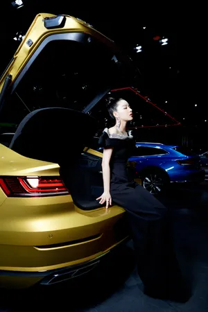 阚清子车展优雅性感写真图片_7