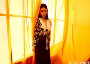 林允复古半裙光阴大片写真图片_2