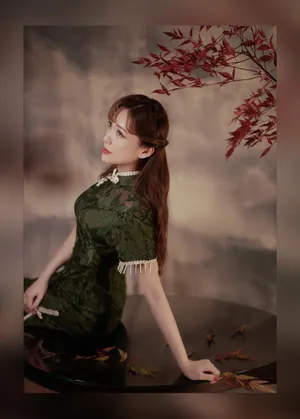 金莎旗袍造型古典优雅写真图片_4