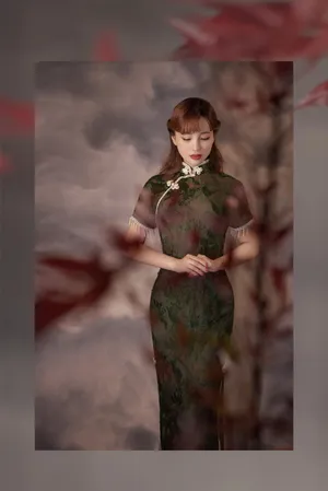 金莎旗袍造型古典优雅写真图片_5