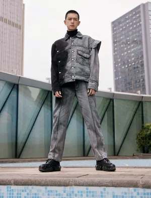 李现寸头造型潮酷帅气图片写真_8