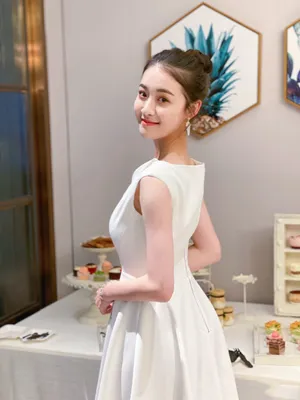 杨祺如素雅白裙优雅写真图片_5