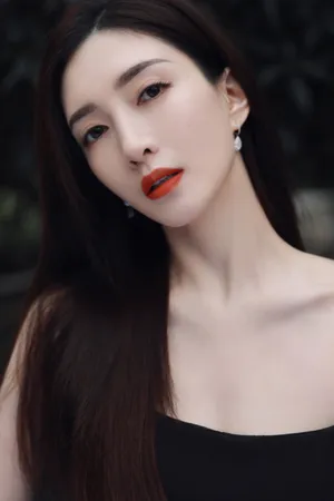 江疏影渐变抹胸裙性感写真图片_3