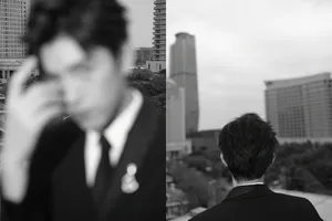 陈飞宇黑色西装帅气写真图片_8