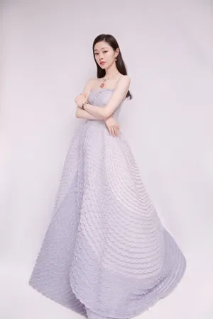 宋轶淡紫色长裙优雅写真图片_8