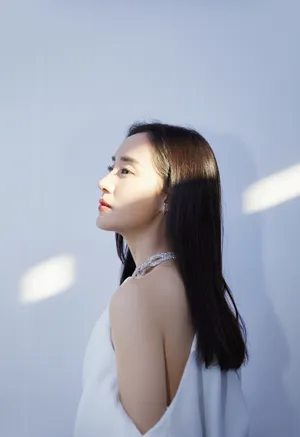 王智性感美艳白裙写真图片_2
