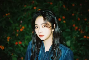 谭松韵牛仔衣甜美俏皮写真图片_3