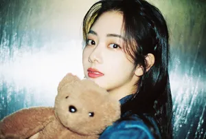 谭松韵牛仔衣甜美俏皮写真图片_5