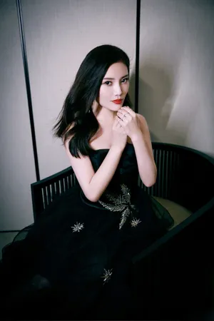 徐冬冬美艳黑裙性感写真图片