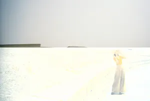 李沁银杏叶裙摆创意美照图片_2