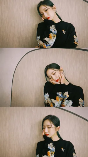 孟美岐绿发红唇俏皮可爱美照图片_2
