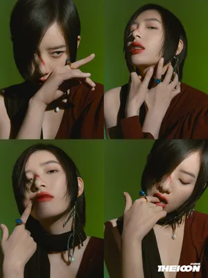 李斯丹妮红与黑别致大片写真图片_11