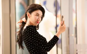 黄奕波点裙性感写真图片_8
