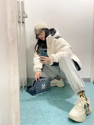 戴萌温暖冬装私服自拍照图片