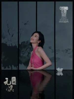 周雨彤粉裙优雅江湖无惧大片写真图片_2