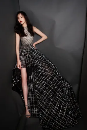 唐嫣闪耀钻石裙性感写真图片_7