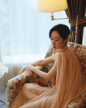 刘敏涛薄纱长裙妩媚性感写真_1