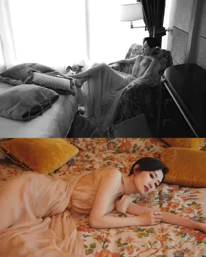 刘敏涛薄纱长裙妩媚性感写真_5