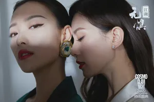 刘诗诗倪妮合体时尚江湖无惧大片写真图片_5