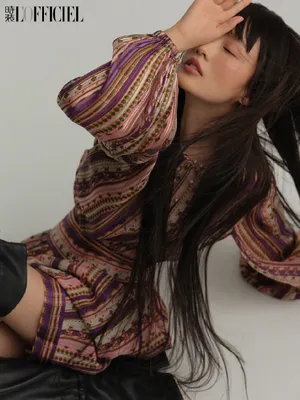 李沁长发造型时尚杂志写真大片_8