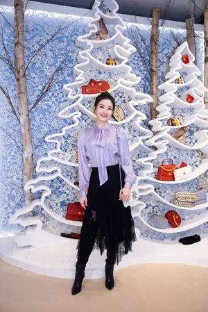 江疏影温婉香芋紫品牌活动图片_6