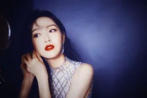 唐嫣浓妆艳抹性感晚礼服妩媚写真图片_2