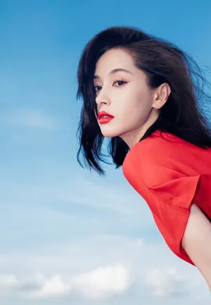 王子文性感红裙写真_6