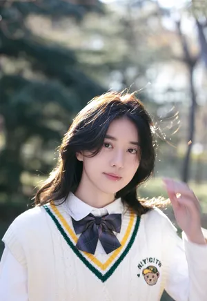 李凯馨学院风清纯制服写真图片_2