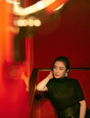 李冰冰性感典雅黑裙写真图片