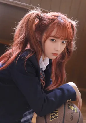 宋昕冉美腿丝袜性感制服写真_3