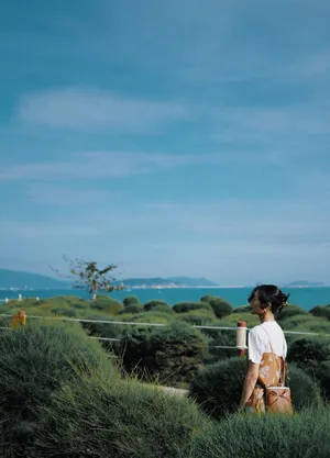 刘雯碎花长裙时尚文艺美照图片_4