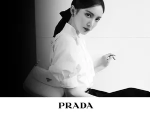 金晨精致优雅黑白写真图片
