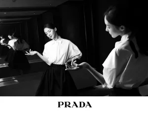 金晨精致优雅黑白写真图片_2