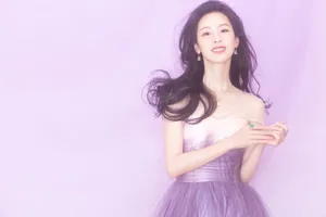 陈都灵紫色礼服唯美性感写真图片_5