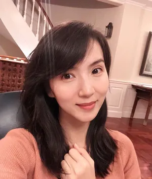 陈好生日粉色针织衫甜美自拍图片_2