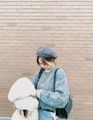 徐梦洁清新元气少女街拍图片_9