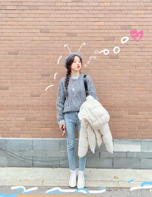 徐梦洁清新元气少女街拍图片_10