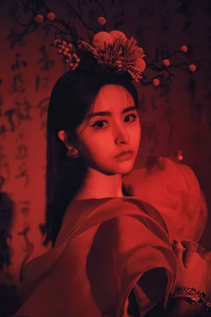 金子涵红色古风大片写真图片_8