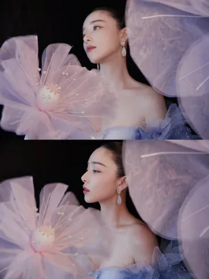 阚清子抹胸蛋糕裙浪漫写真图片_4