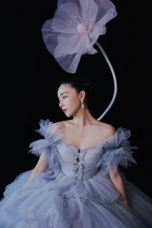 阚清子抹胸蛋糕裙浪漫写真图片_6