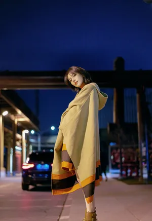 高圆圆橘红色毛衣精致优雅写真图片_7