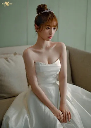 性感美女明星虞书欣婚纱妩媚写真_3
