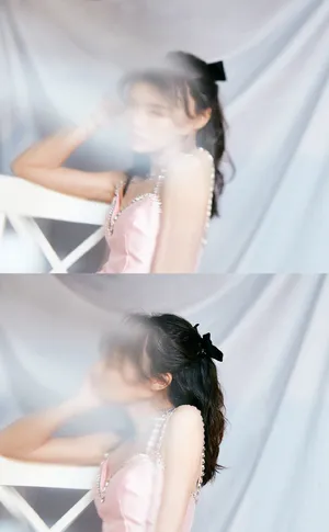 李斯羽性感深V礼裙写真图片_9