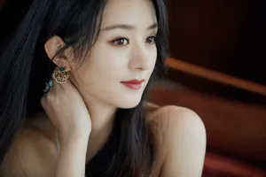 性感美女赵丽颖金光闪闪妩媚写真_2