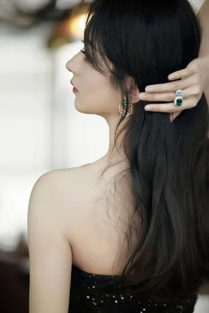 性感美女赵丽颖金光闪闪妩媚写真_4