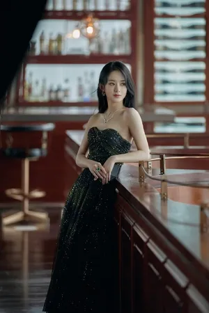 性感美女赵丽颖金光闪闪妩媚写真_7