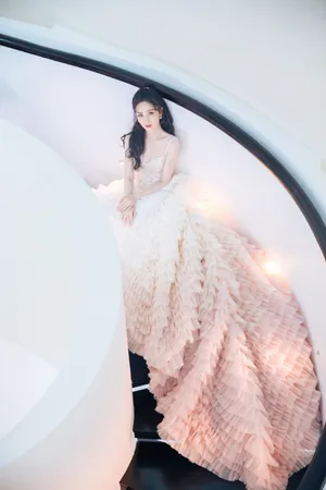 佟丽娅低胸礼服妩媚性感写真_2